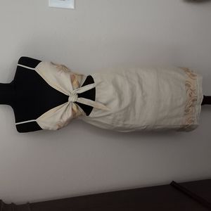 VENUS LINEN BLEND MINI DRESS SIZE 8